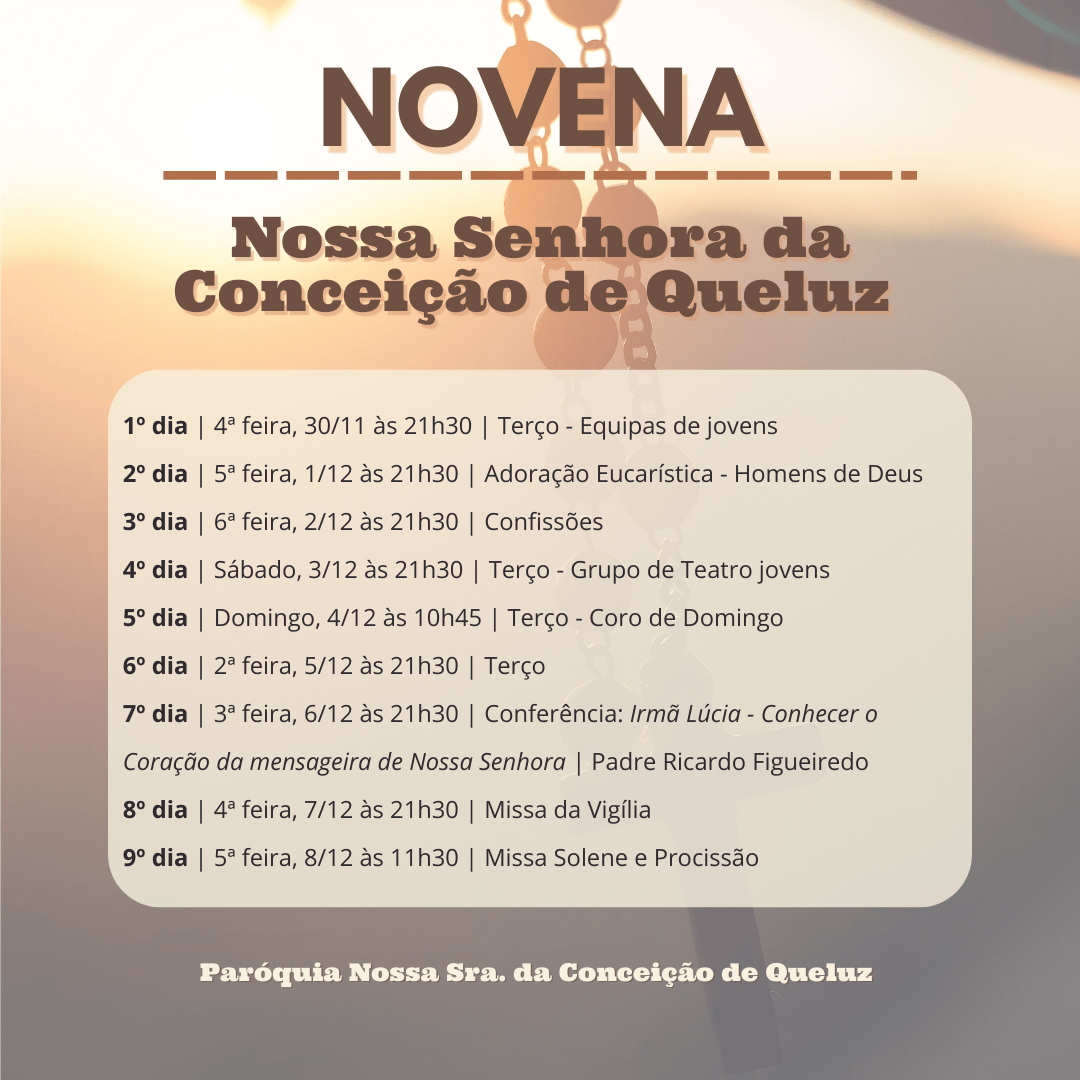 NOVENA – Imacula&nbsp;Conceição