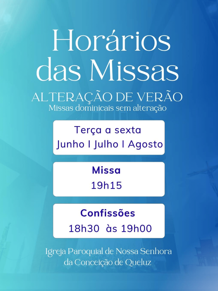 Horário das Missas